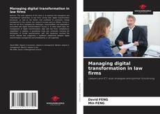 Bookcover of Managing digital transformation in law firms