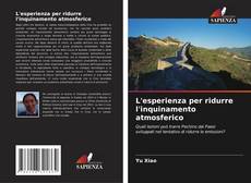 Capa do livro de L'esperienza per ridurre l'inquinamento atmosferico 