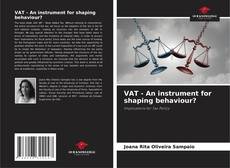 Couverture de VAT - An instrument for shaping behaviour?