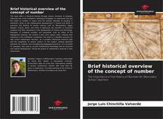 Copertina di Brief historical overview of the concept of number