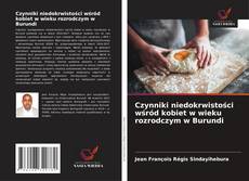 Buchcover von Czynniki niedokrwistości wśród kobiet w wieku rozrodczym w Burundi