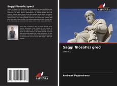 Capa do livro de Saggi filosofici greci 