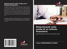 Capa do livro de Determinanti nella scelta di un istituto finanziario 