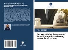 Copertina di Der rechtliche Rahmen für Beteiligungsfinanzierung in der EAWU-Zone