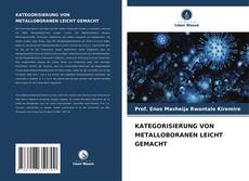 KATEGORISIERUNG VON METALLOBORANEN LEICHT GEMACHT kitap kapağı