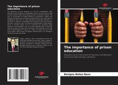 Copertina di The importance of prison education