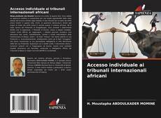 Copertina di Accesso individuale ai tribunali internazionali africani