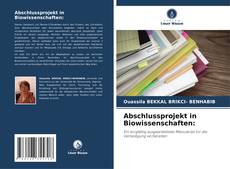 Abschlussprojekt in Biowissenschaften: kitap kapağı