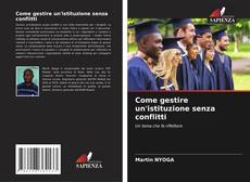 Copertina di Come gestire un'istituzione senza conflitti