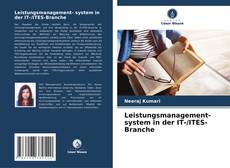 Leistungsmanagement- system in der IT-/ITES-Branche kitap kapağı