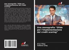 Capa do livro de Una monografia “Sfide per l'implementazione del credit scoring” 