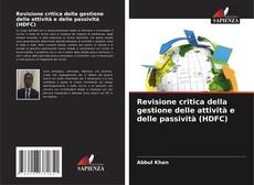 Capa do livro de Revisione critica della gestione delle attività e delle passività (HDFC) 