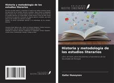 Copertina di Historia y metodología de los estudios literarios