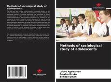 Copertina di Methods of sociological study of adolescents