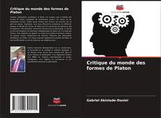 Copertina di Critique du monde des formes de Platon