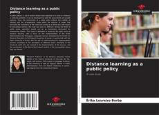 Copertina di Distance learning as a public policy