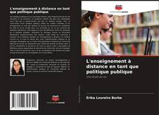 Copertina di L'enseignement à distance en tant que politique publique