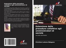 Portada del libro de Estensione delle procedure collettive agli amministratori di società