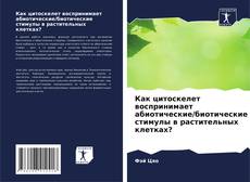 Bookcover of Как цитоскелет воспринимает абиотические/биотические стимулы в растительных клетках?