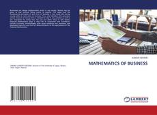 Buchcover von MATHEMATICS OF BUSINESS