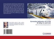 Capa do livro de Corrosion behavior of A 356 Al alloy in acid rain 