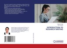 INTRODUCTION TO RESEARCH WRITING kitap kapağı