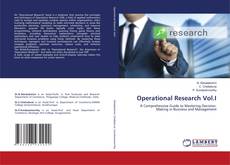 Bookcover of Operational Research Vol.I