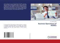 Portada del libro de Business Operations of MSMEs