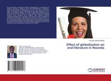 Capa do livro de Effect of globalization on oral literature in Rwanda 