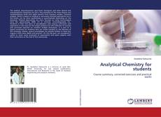 Portada del libro de Analytical Chemistry for students