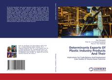 Buchcover von Determinants Exports Of Plastic Industry Products And Their