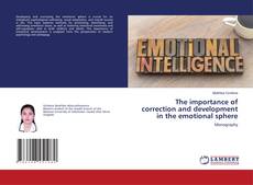 The importance of correction and development in the emotional sphere的封面