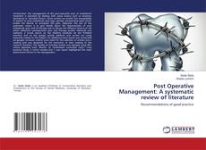 Buchcover von Post Operative Management: A systematic review of literature