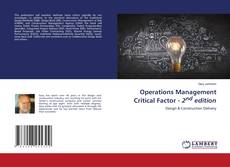 Обложка Operations Management Critical Factor - 2nd edition