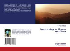 Copertina di Forest ecology for Algerian ecosystems
