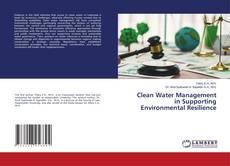 Portada del libro de Clean Water Management in Supporting Environmental Resilience