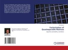 Capa do livro de Factorization of Quasiseparable Matrices 