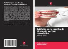 Buchcover von Critérios para escolha da dimensão vertical terapêutica