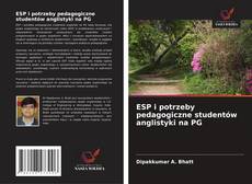 Обложка ESP i potrzeby pedagogiczne studentów anglistyki na PG