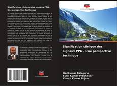 Signification clinique des signaux PPG - Une perspective technique的封面