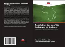 Portada del libro de Résolution des conflits indigènes en Afrique :