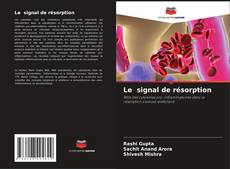 Capa do livro de Le signal de résorption 