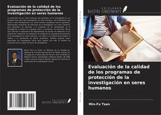 Buchcover von Evaluación de la calidad de los programas de protección de la investigación en seres humanos