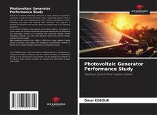Buchcover von Photovoltaic Generator Performance Study