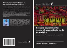 Buchcover von Estudio experimental sobre el aprendizaje de la gramática