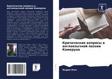 Portada del libro de Критические вопросы в англоязычной поэзии Камеруна