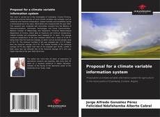 Обложка Proposal for a climate variable information system