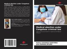 Обложка Medical abortion under Congolese criminal law