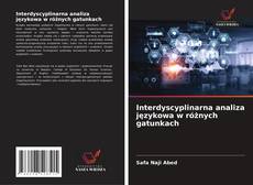 Copertina di Interdyscyplinarna analiza językowa w różnych gatunkach
