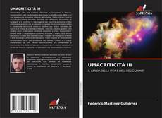 Обложка UMACRITICITÀ III